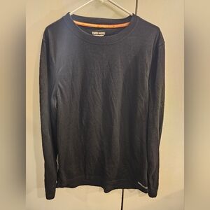 Omni Wool Mens XXL Black Long Sleeve Top
